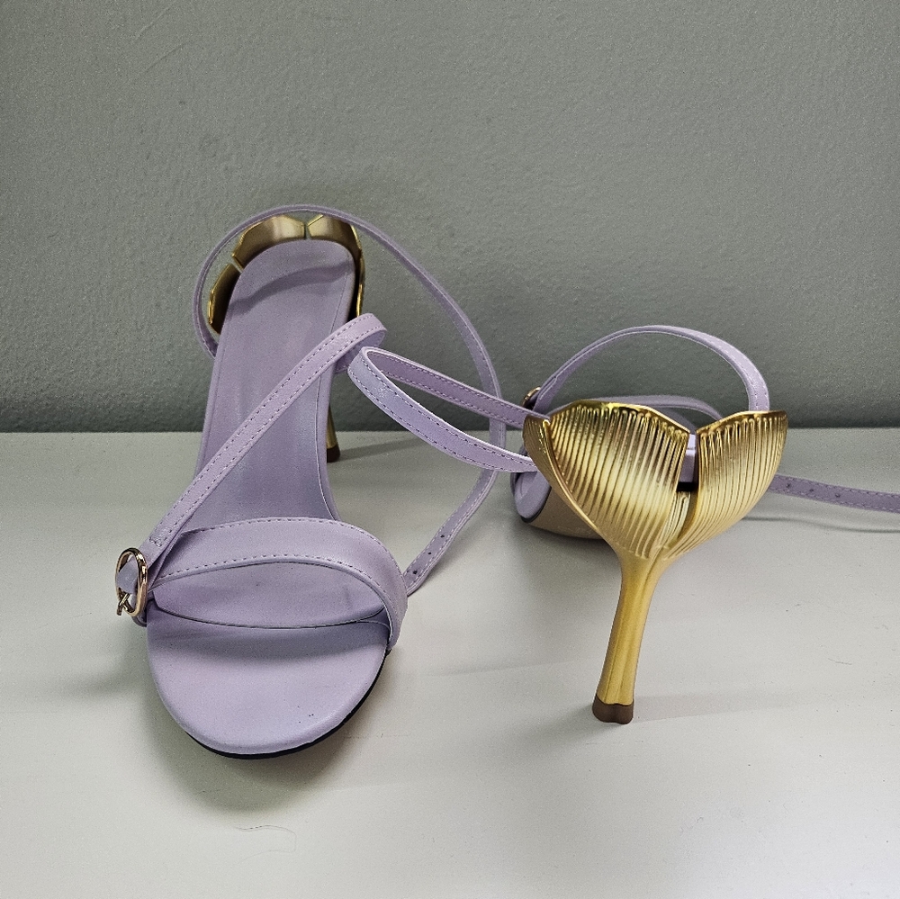 Lavender Flower Heels